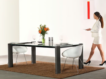 ART605 - Rectangular dining table by Wissmann raumobjekte - view 2